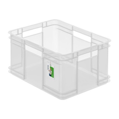 keeeper Aufbewahrungswbox mit griffen, Euro-Box XL, Kunsstoff, 28L Transparent
