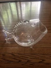 Large MCM Blenko style Glass Hand Blown Vase~Bowl Fishbowl Fish