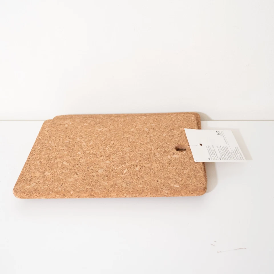 Set of 2 IKEA HEAT Trivet 105.211.70 Cork Pot Stand 9x7 / 8⅞x6½ Inch Rectangular - Image 2 of 4