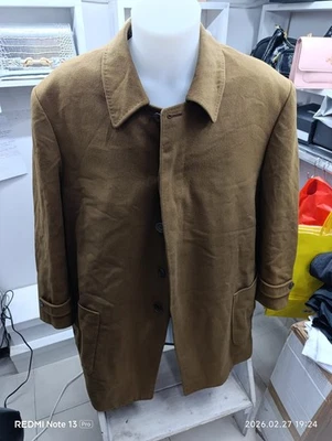 Jacke Mantel Stoffe Zegna Herren aus Wolle Kamel Größe 54 AT376 - Bild 1 von 4
