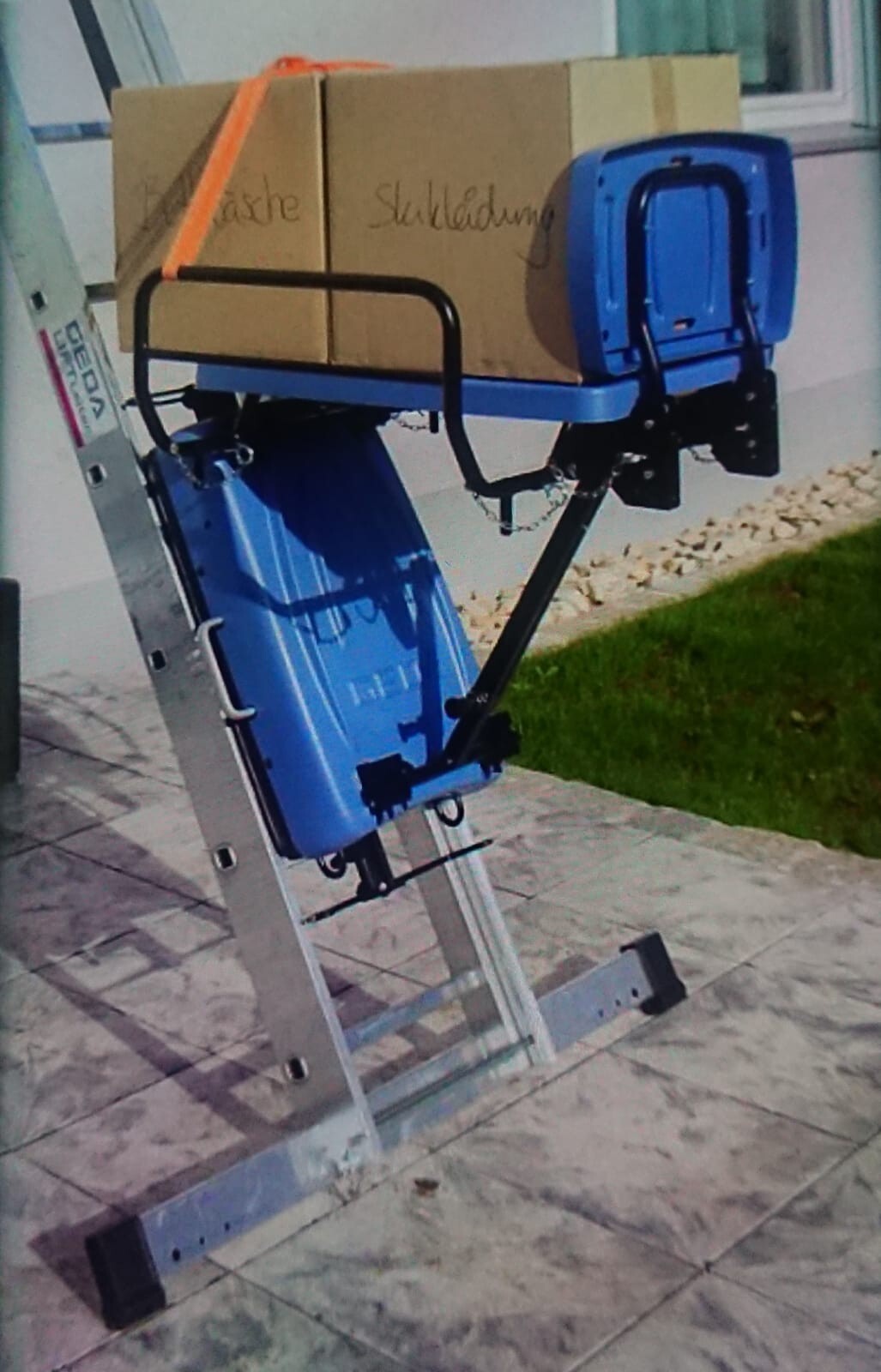 1A10m Akkulift Geda Akku Lift Dachdeckeraufzug Leiterlift Tinyhaus