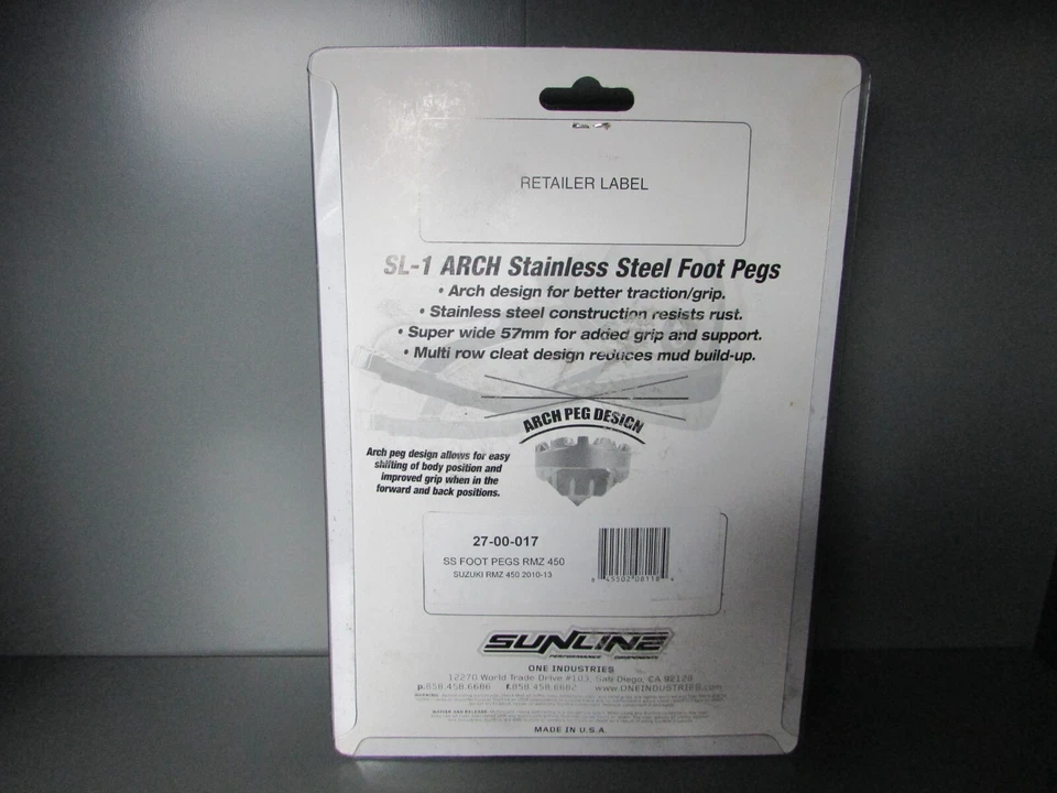 NUEVO - estriberas Suzuki RMZ450, RMZ 450 2010-2013, Sunline 27-00-017 Foto 3 de 4