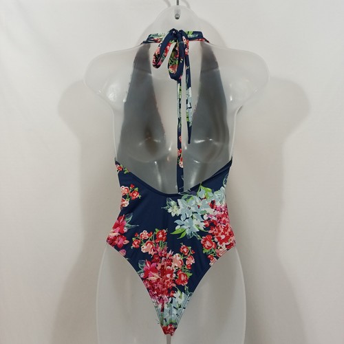 NEW Swimming Suit Size Small Joy One Piece Bikini Floral Deep V High Cut Cruise - Picture 4 of 8