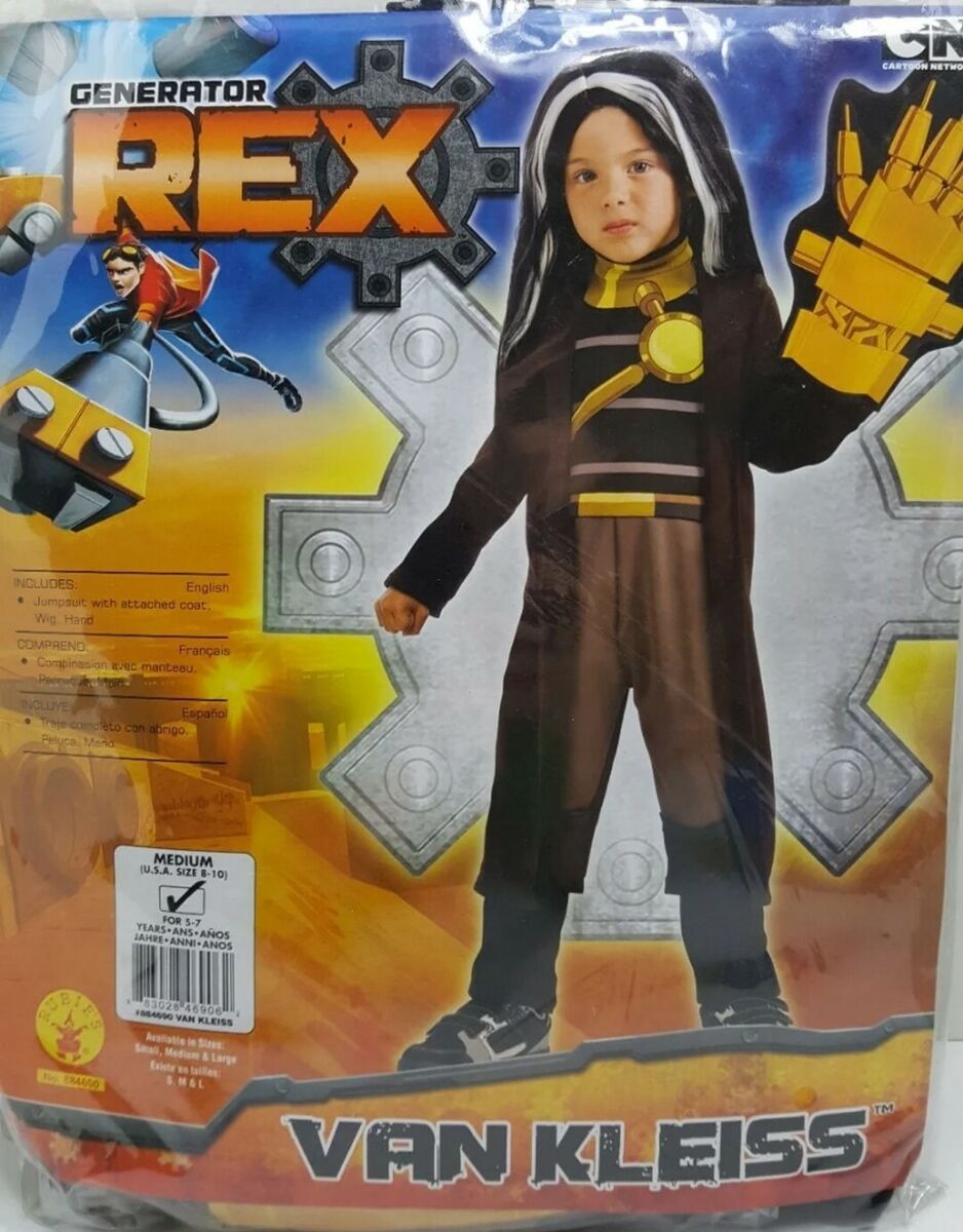 Generator Rex Van Kleiss Boys Costume Size Medium Ages 5-7 Halloween  Disguise