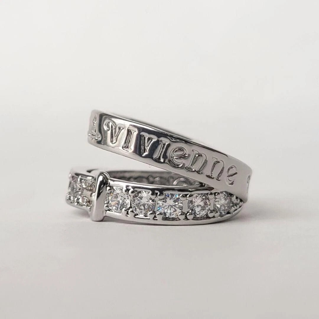 Vivienne Westwood Belt ring 2strands silver Mint Ring size 8