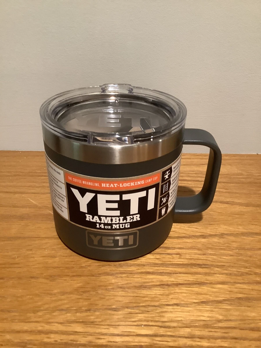 Charcoal　Lid,　Standard　Mug,　14　eBay　Steel,　Stainless　oz　Rambler　YETI　with