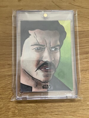 Topps Star Wars Finest Sketch Lando Calrissian - Rees Finlay