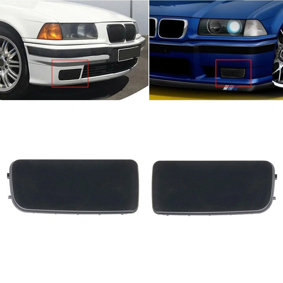 für BMW 3er E36 Abdeckung Blende Stoßstange Nebelscheinwerfe links+rechts 91-98 - Bild 1 von 4