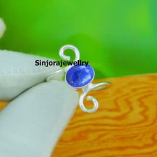 Lapis Lazuli Gemstone 925 sterling silver handmade Gift Ring US size 5 to 10