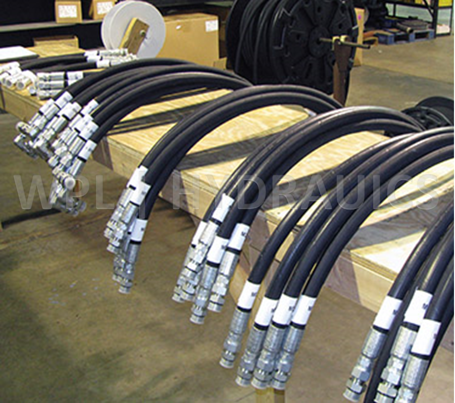 JIC HYDRAULIC HOSE ASSEMBLY 2 WIRE JIC FITTING 7/16" 9/16" 3/4" 7/8