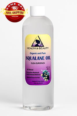 SQUALANE OIL ORGANIC OLIVE-DERIVED ANTI-AGING by H&B Oils Center 100% PURE 24 OZ