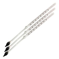 3PCS HYDROMETER SPECIFIC GRAVITY 1.000-2.000 / 0-70 LIQUID GLASS SCALE DEGREE