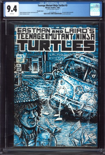 TEENAGE MUTANT NINJA TURTLES #3 (1985) CGC 9.4 NM /Mirage 1st Print DOUBLE COVER