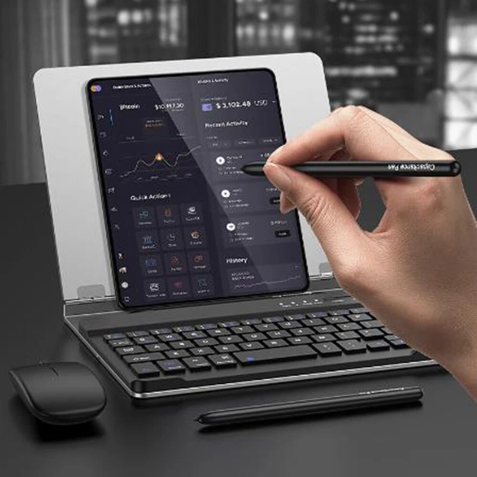 Folding Phone Bluetooth Keyboard+Mouse+Capacitive Pen For Huawei Mate X5 X3 X2 - Image 4 of 4
