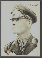 ✔️ ALLEMAGNE 3 Reich Erwin Rommel SIGNATURE CARTE POSTALE RARE Afrikakorps RE...