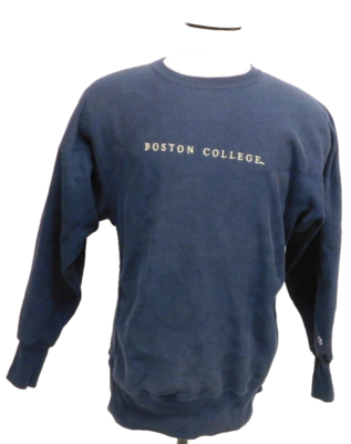 スウェット CHAMPION VINTAGE 90s BOSTON COLLEGE Vintage 90s Champion Mens Large Boston College Gray Blue Sweater