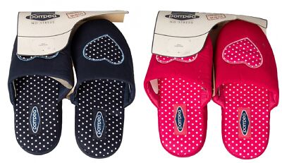 SG Ciabatta donna POMPEA pantofola da casa relax in cotone con suola antiscivolo