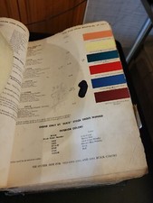 1956 DUPONT DUCO BUICK COLOR PAINT CHIP SWATCH SHEET BULLETIN NO 27  