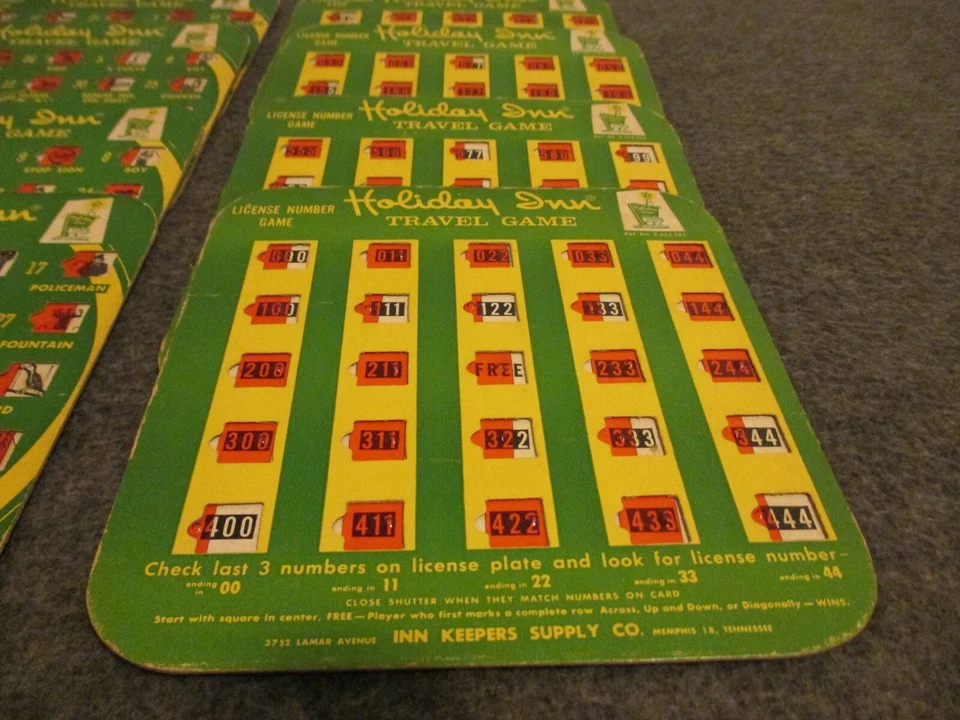 LOTE VINTAGE DE JUEGOS DE VIAJE HOLIDAY INN AÑOS 60 8 (4 LICENCIAS # + 4 AUTOPISTAS)-MUY BUENO Foto 3 de 4