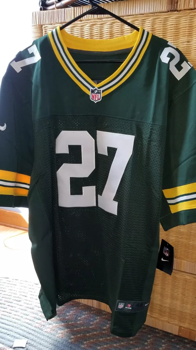 Nike Green Bay Packers No24 Josh Jones Green Team Color Women's Stitched NFL Limited Therma Long Sleeve Jersey