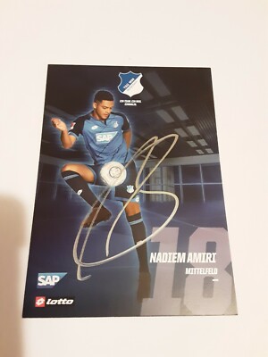 Signierte AK  Nadiem Amiri TSG Hoffenheim NEU