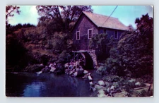 Postcard Massachusetts Cape Cod MA Brewster Fulling Mill 1950s Unposted Chrome 