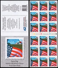 Scott #3450a First Class Flag over Farm Booklet of 18 Stamps - MNH