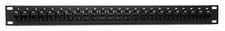 RiteAV 24 Port Cat5e Ethernet Network Patch Panel Female-Female Type 1u Black