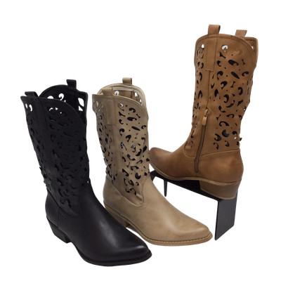 stivali estivi neri alti