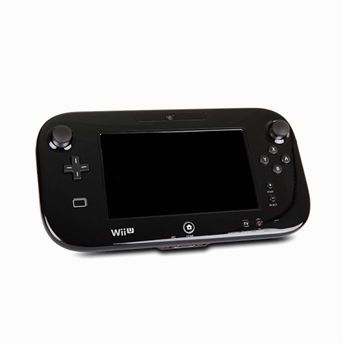 original nintendo wii-u wiiu gamepad controller pad in schwarz