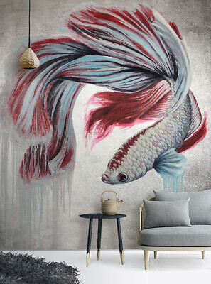 3D Goldfish O281 Wallpaper Wall Mural Removable Self-adhesive Sticker Kids Amy