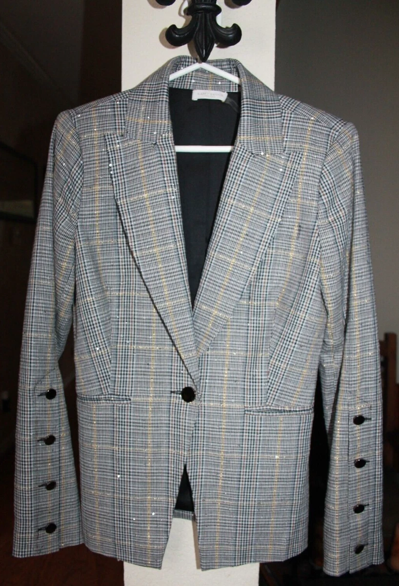 RAMY BROOK Women's 2 Colton Plaid Sequin Blazer Jacket *READ* $565 NWT |  eBay