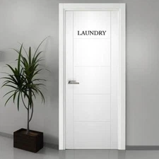 Laundry Vinyl Door Decal for Home wall decor sign door window Words Art sticker
