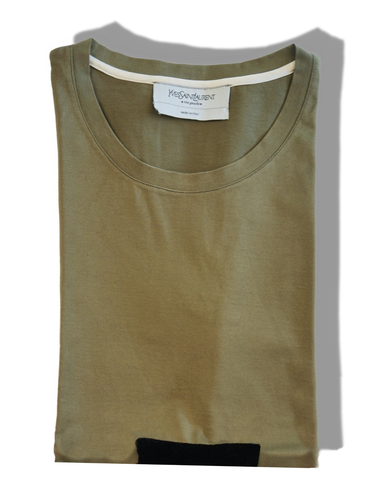 T shirt maglietta vintage anni 90 YVES SAINT LAURENT YSL taglia L Trompe L'oeil cotone