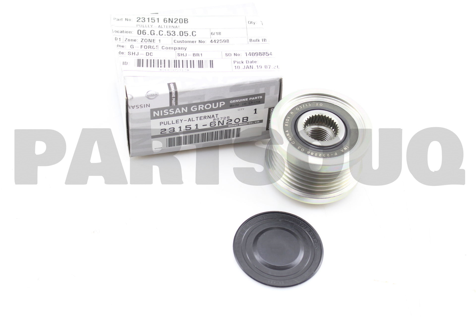 231516N20B Genuine Nissan PULLEY-ALTERNATOR 23151-6N20B | eBay