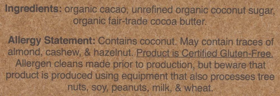 Hu Kitchen 有机黑巧克力简易棒 2.1 盎司 4 件装 — 第 4/4 张图片