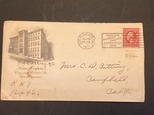 ICOLLECTZONE US Advertising Cover Lane Hospital San Fran 1911 (A100)