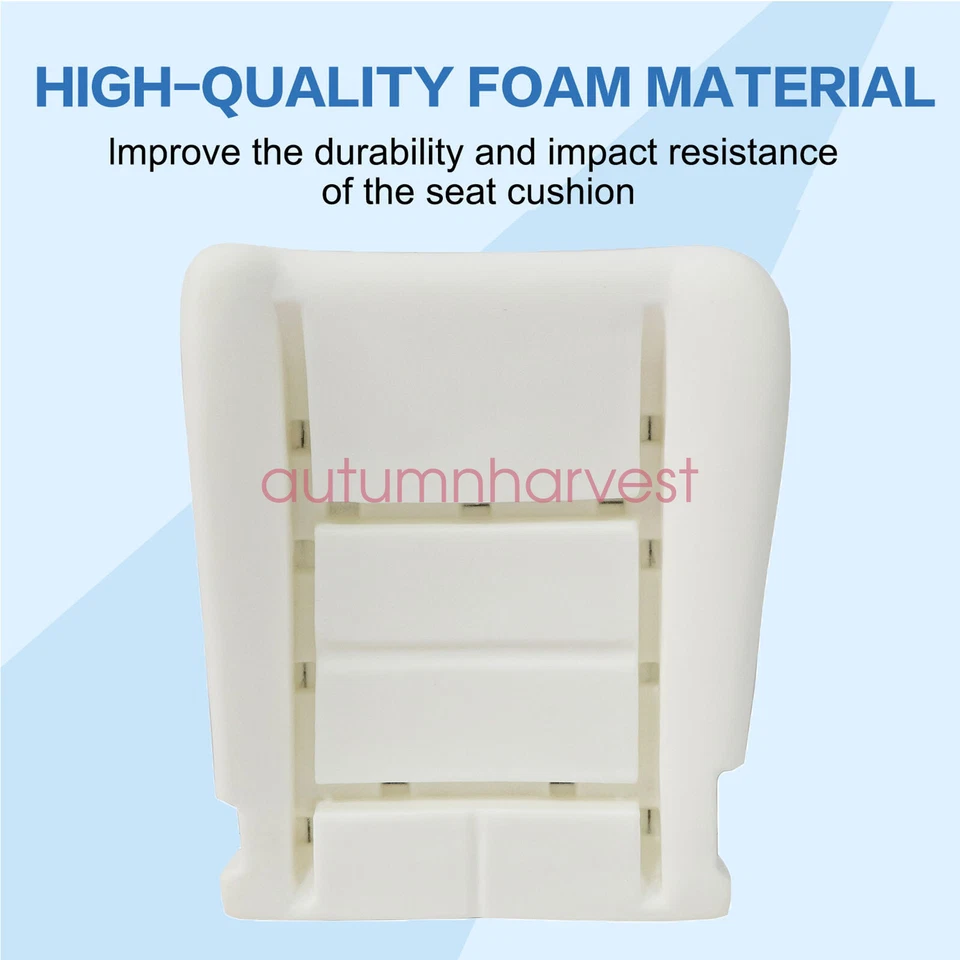 2008-2010 For Ford F250 Super Duty Lariat Front Seat Cover & Foam Cushion Black - Image 3 of 4