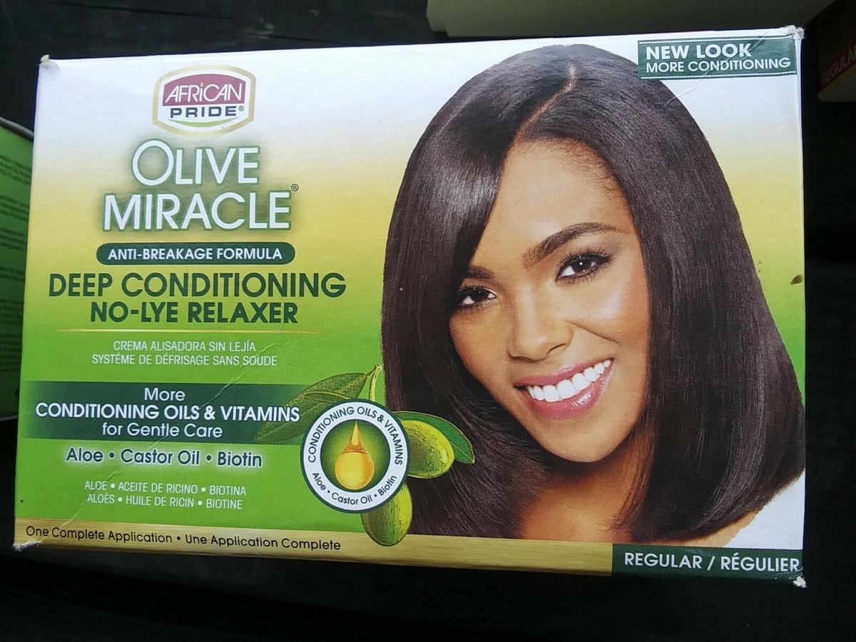 African pride olive miracle 2024 no lye relaxer