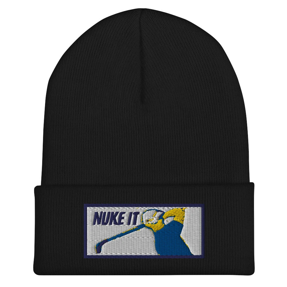 Beanie "Nuke it Golfer" Embroidered Cuffed Beanie