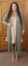 Wynnelayers Luxe Crepe Long Jacket Topper Xl Sage