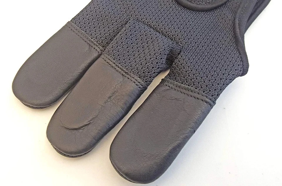  Archery Finger Gloves Leather ARCHERS Hand Shooting LEATHER gloves - Image 4 of 4