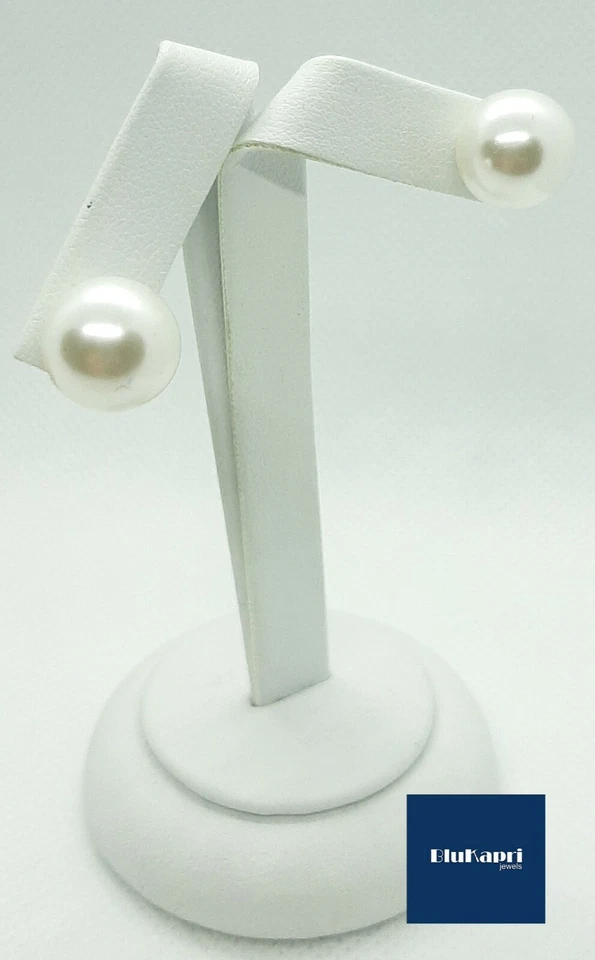 Orecchini Donna Argento 925 con Perle da 12 mm - Immagine 4 di 4