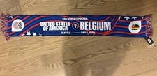 USA vs Belgium Matchday Scarf July 6th Seattle Official Licensed Round 16