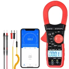6000 Count True-RMS Clamp Meter Bluetooth Multimeter - AC/DC Current Voltage NCV