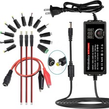 72W Power Supply Adjustable DC 3V 36V Variable Universal Switching Black