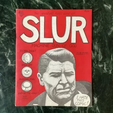Original Stick Boy Slur Magazine 1982 Comic Punk Floating Skull Worden