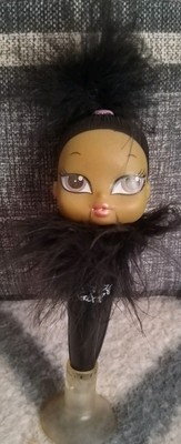Vintage Bratz Doll Head Pen Biro With Stand Novelty 2000s Working
