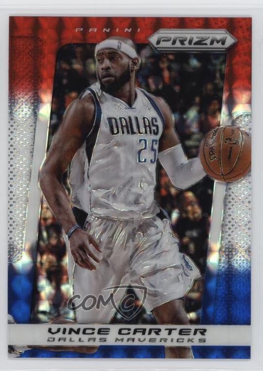 2013-14 Panini Prizm Red White & Blue Mosaic Prizm Vince Carter #178 HOF 0p31