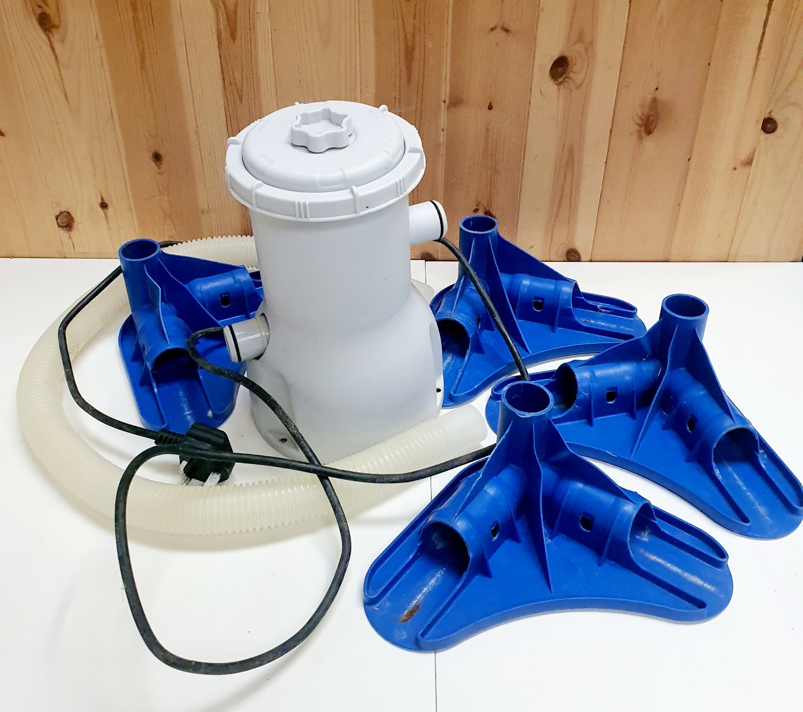 Bomba de filtro de cartucho de piscina transparente Intex Krystal